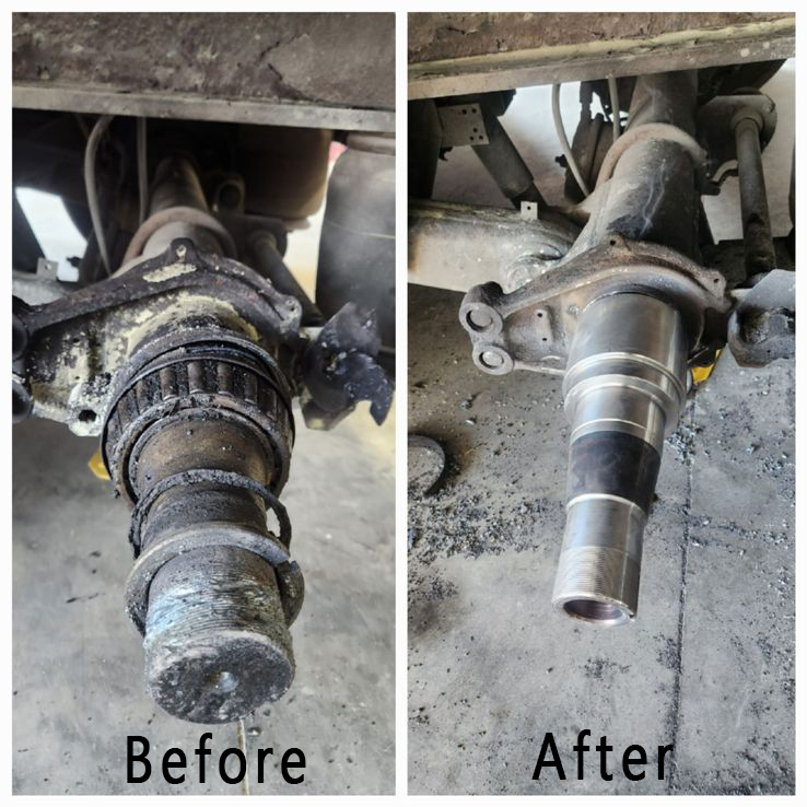 Mobile Axle Spindle Repairs